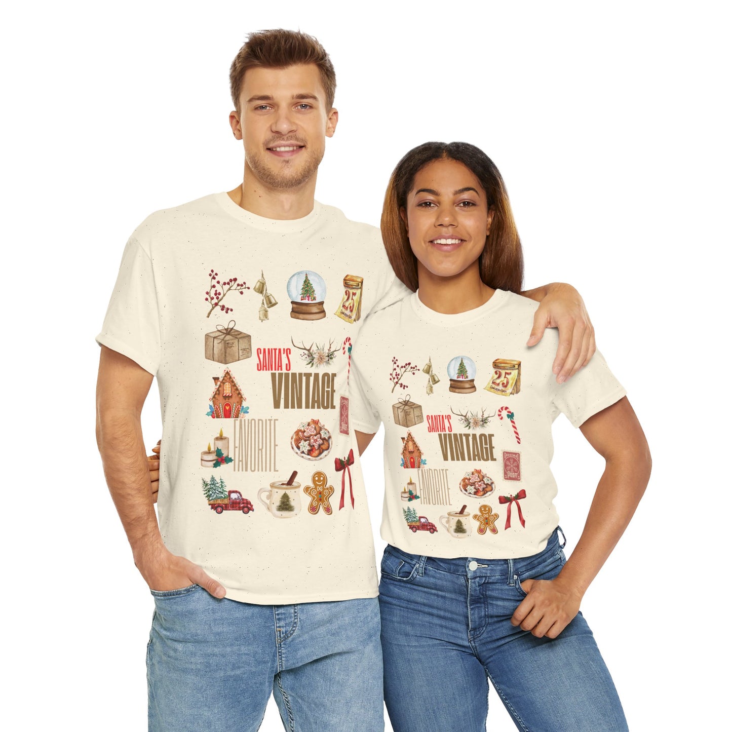 Vintage Christmas Unisex Tee | Festive & Cozy Seasonal