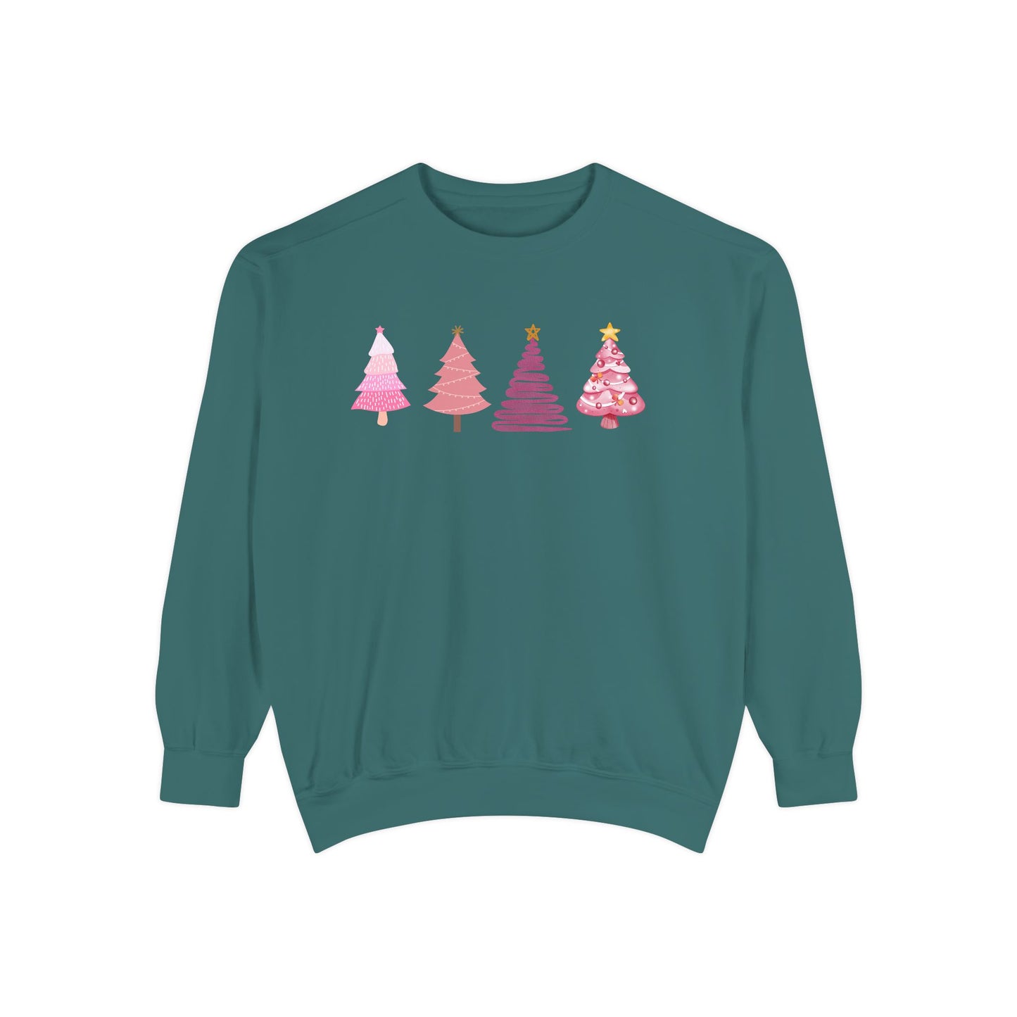 Cozy Holiday Sweatshirt with Festive Trees | Perfect Christmas Gift