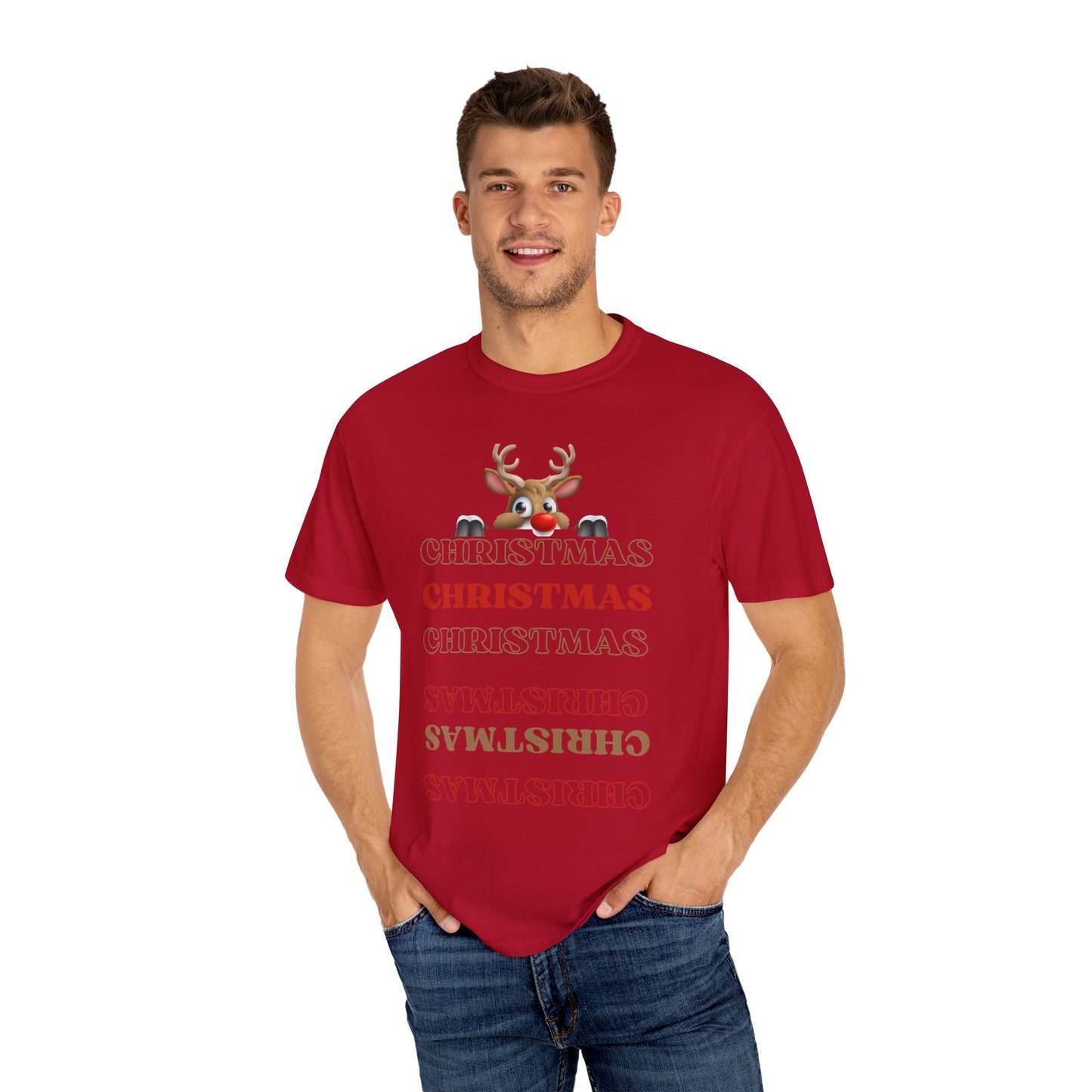 Christmas Reindeer T-shirt - Cozy Him/Her