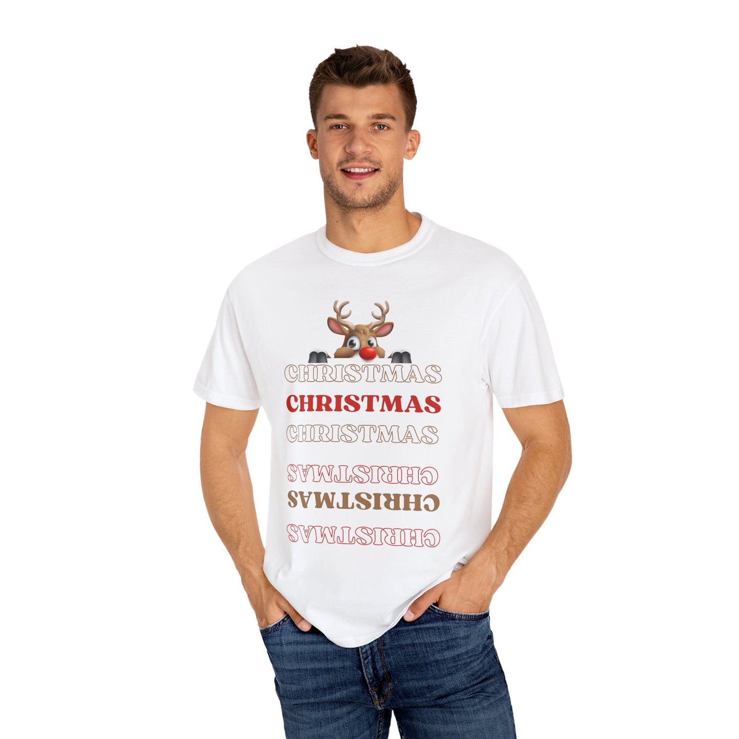 Christmas Reindeer T-shirt - Cozy Him/Her