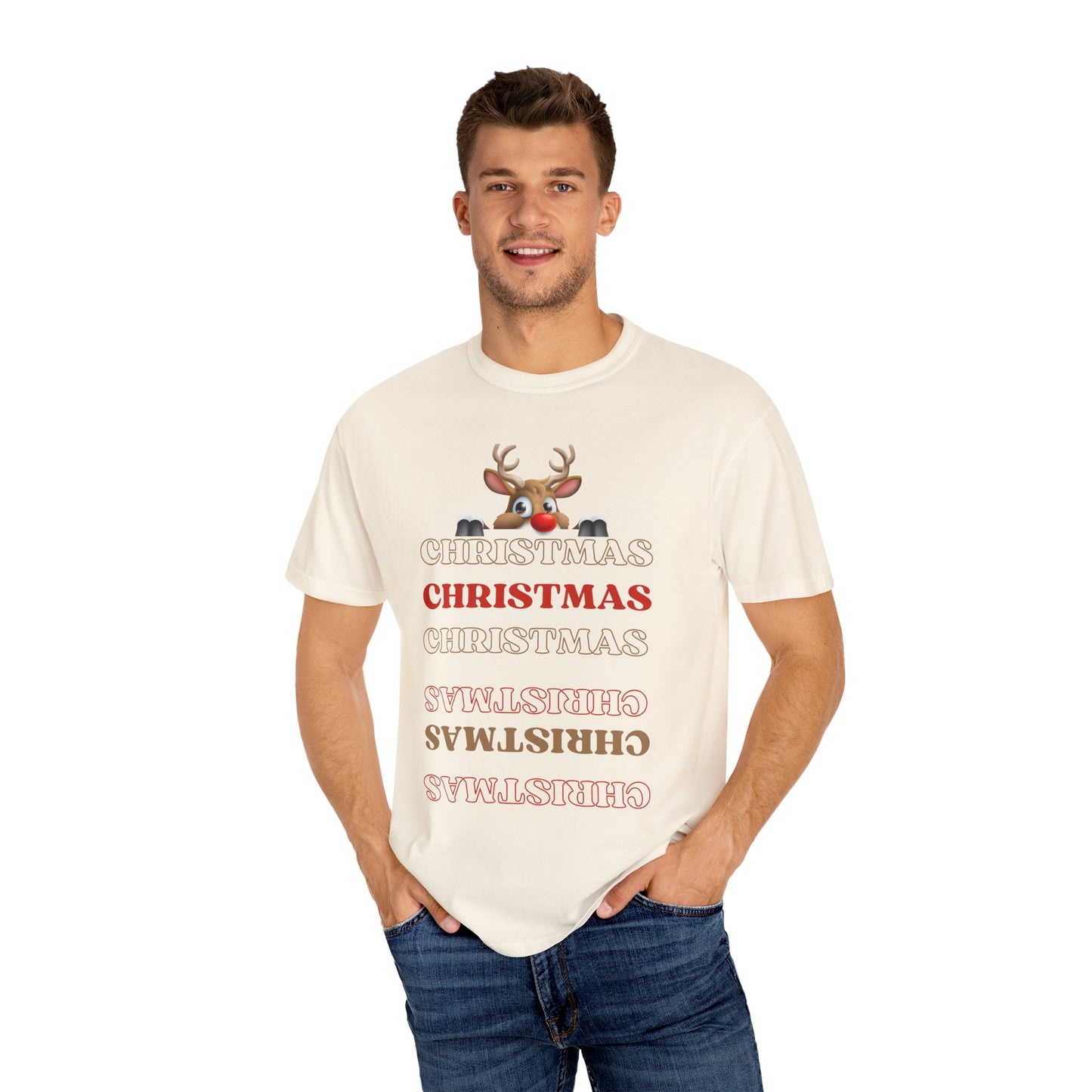 Christmas Reindeer T-shirt - Cozy Him/Her