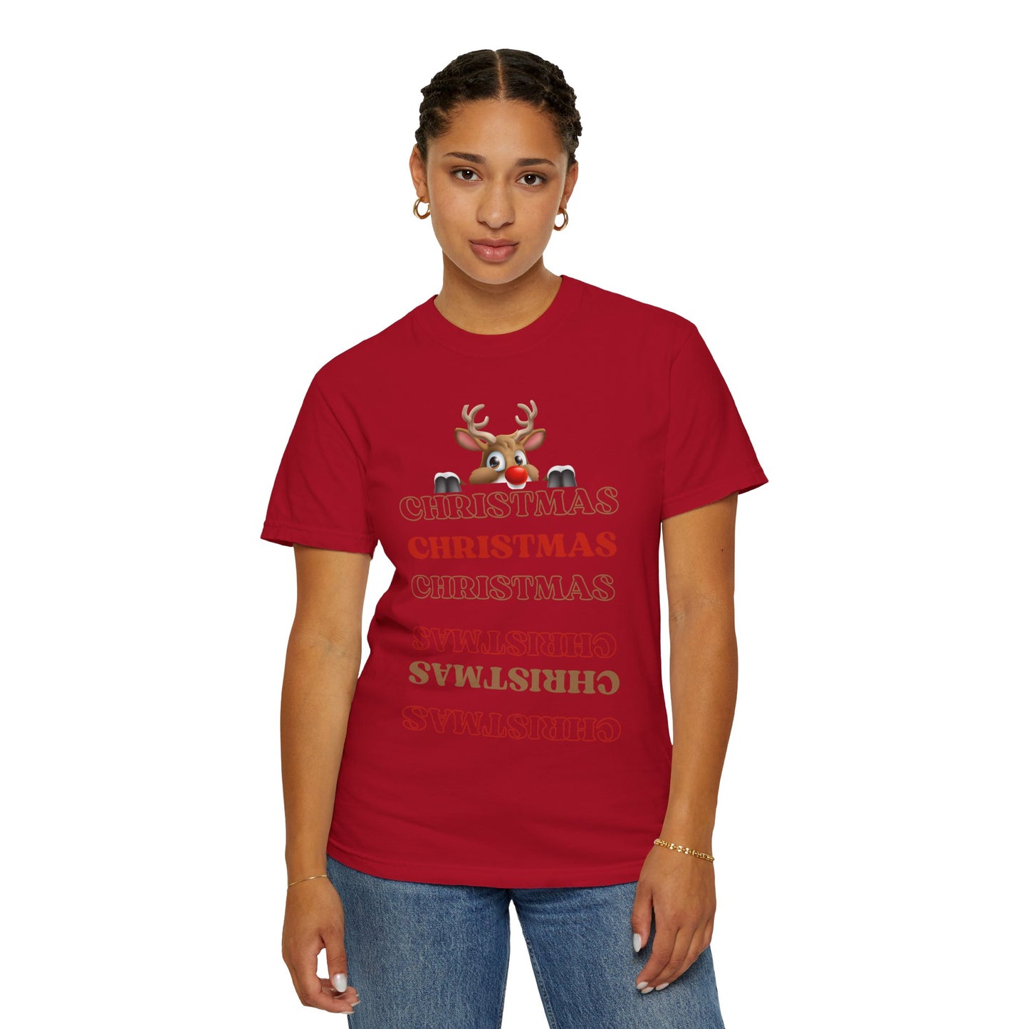 Christmas Reindeer T-shirt - Cozy Him/Her