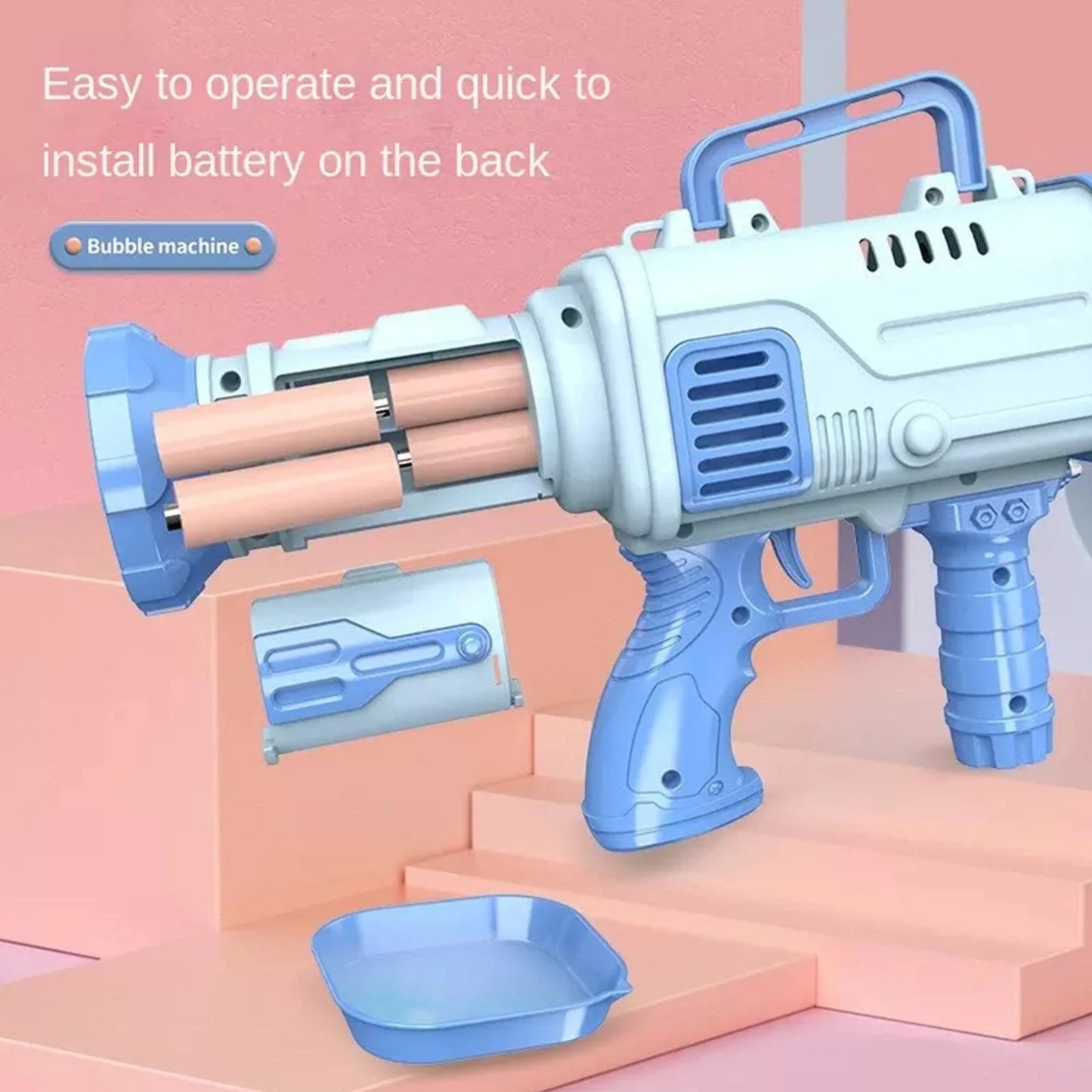 Rocket Soap Bubbles Machine Gun for Kids