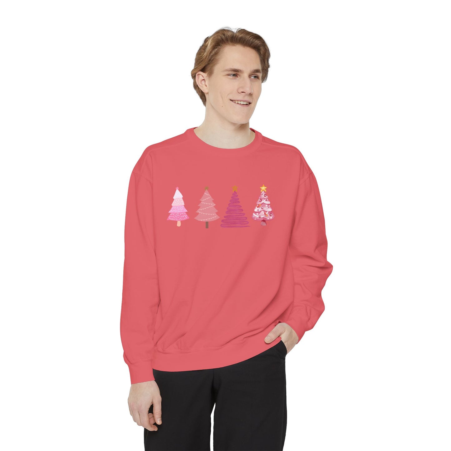 Cozy Holiday Sweatshirt with Festive Trees | Perfect Christmas Gift