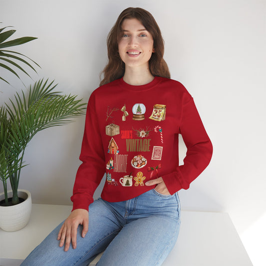 Vintage Holiday Crewneck Sweatshirt | Cozy Retro Christmas Gift