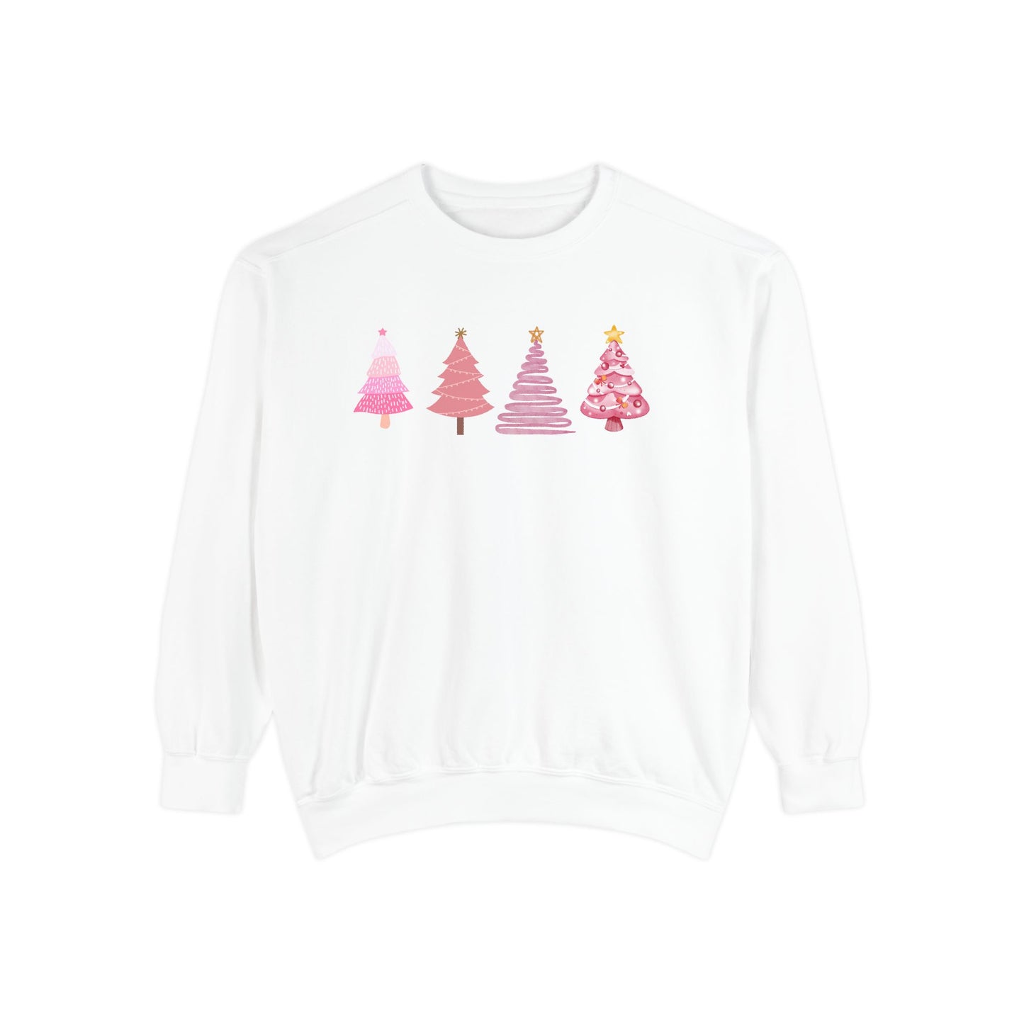 Cozy Holiday Sweatshirt with Festive Trees | Perfect Christmas Gift