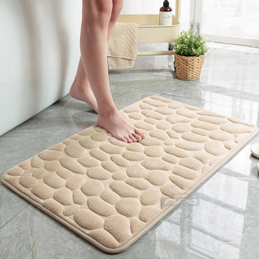 Bath Mat Coral Fleece Non-slip Carpet