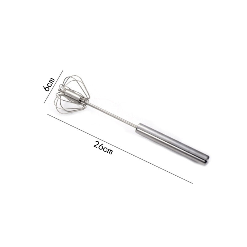 Stainless Steel Self-Turning Egg Beater