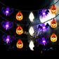 Colorful Lights String Halloween Decoration Spider Bat Ghost