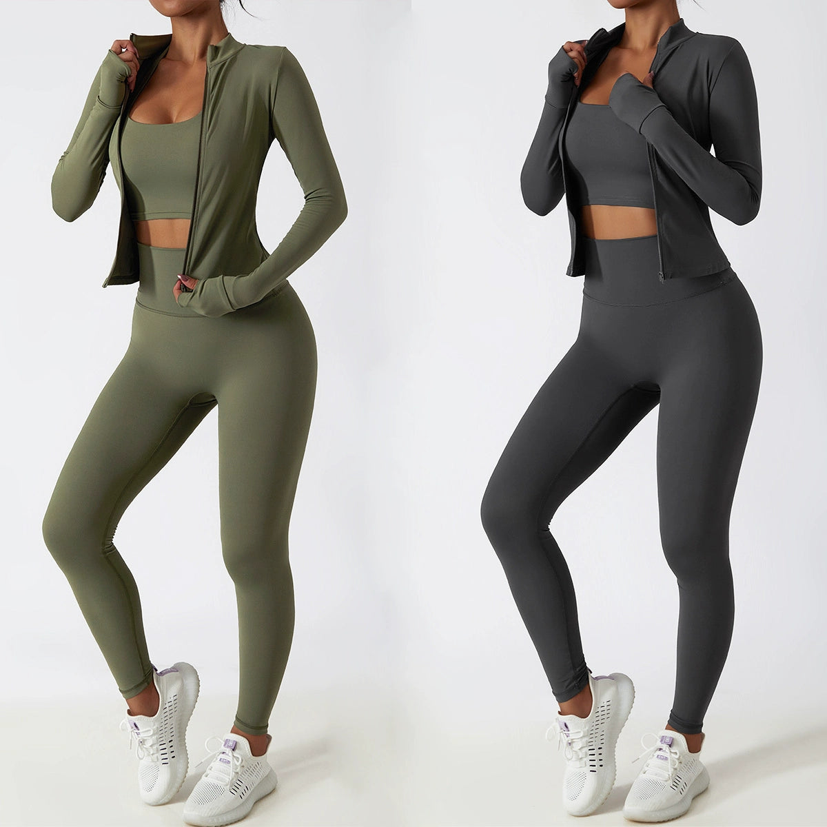 Fit Nude Feel Outer Wear Zipper Sports Jacket Yoga Suit