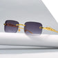 Men's Trendy Classic Casual Rimless Sunglasses