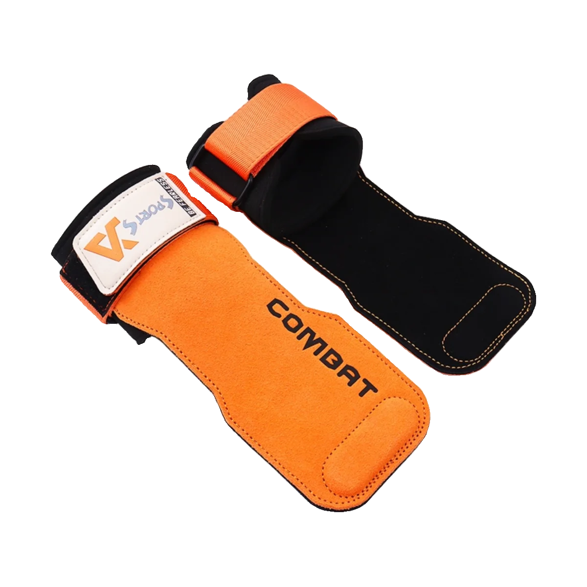 1Pair Cowhide Gym Gloves Weight Lifting Pads