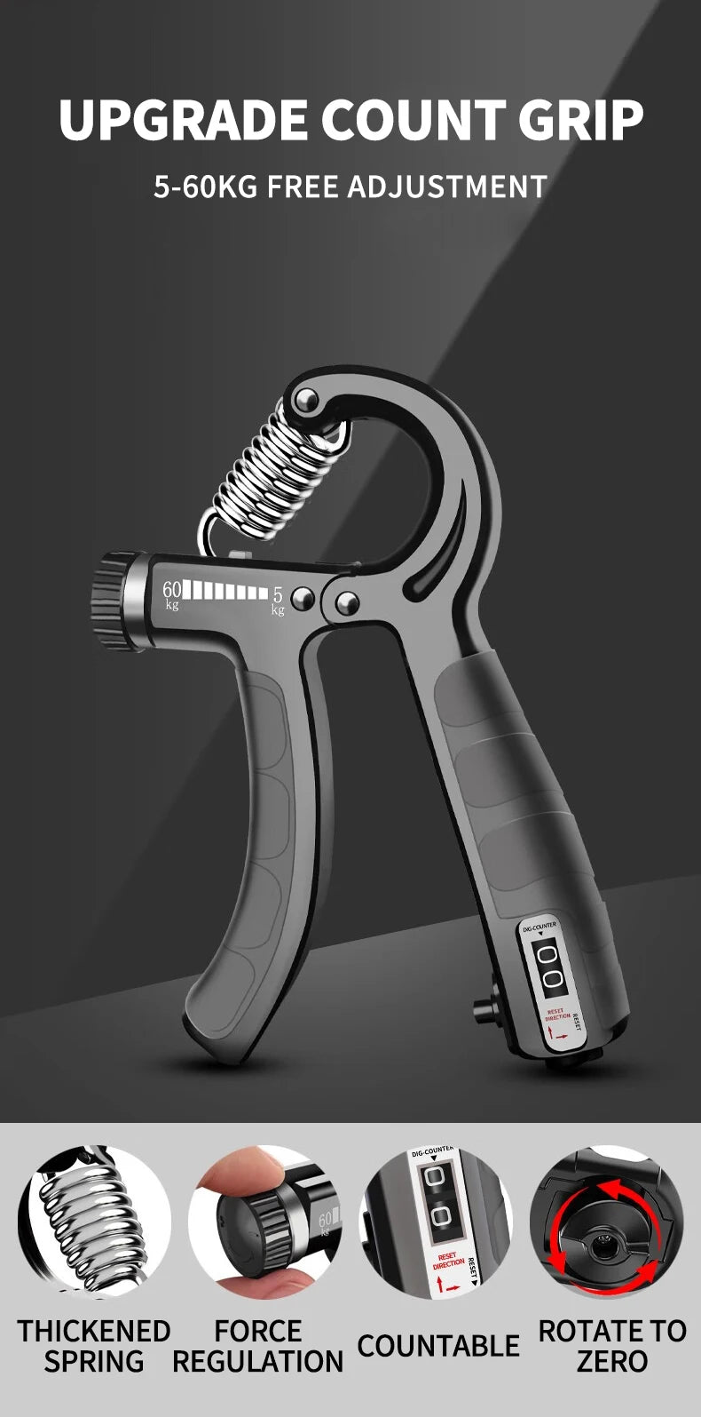 Adjustable Hand Grip Strengthener