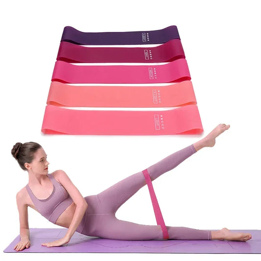 Portable Fitness with Rubber Resistance Bands for Women