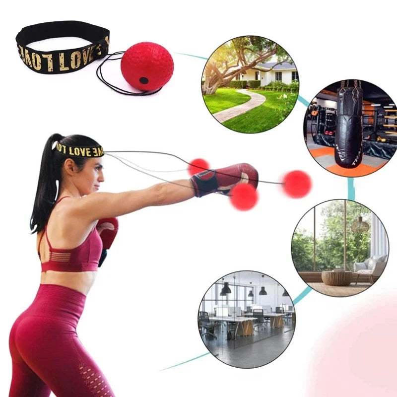 Boxing Speed Ball Head-mounted PU Punch ball