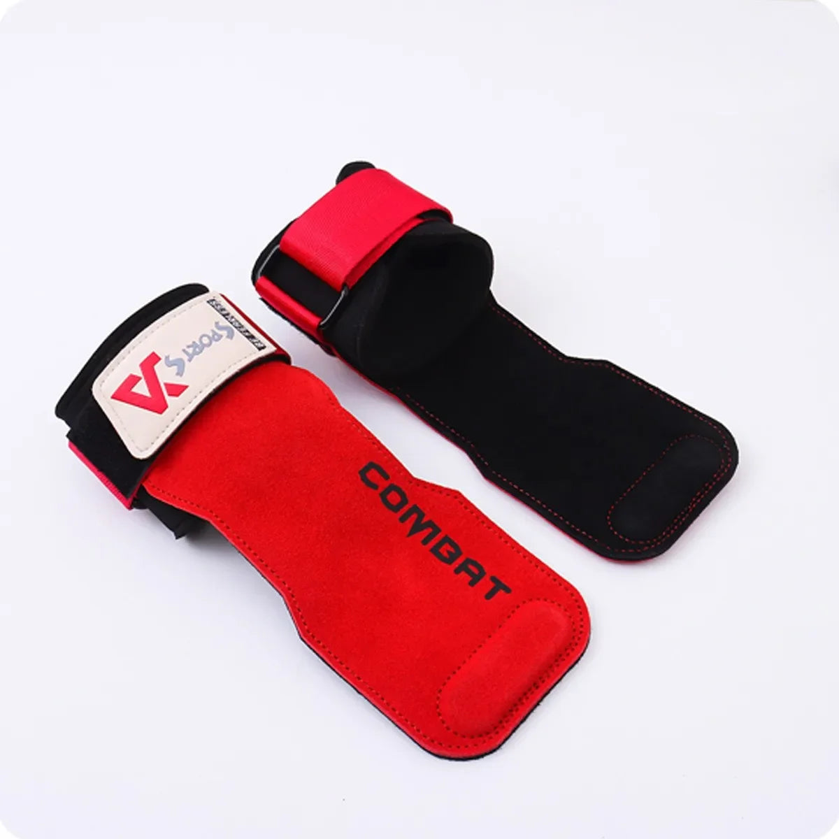 1Pair Cowhide Gym Gloves Weight Lifting Pads