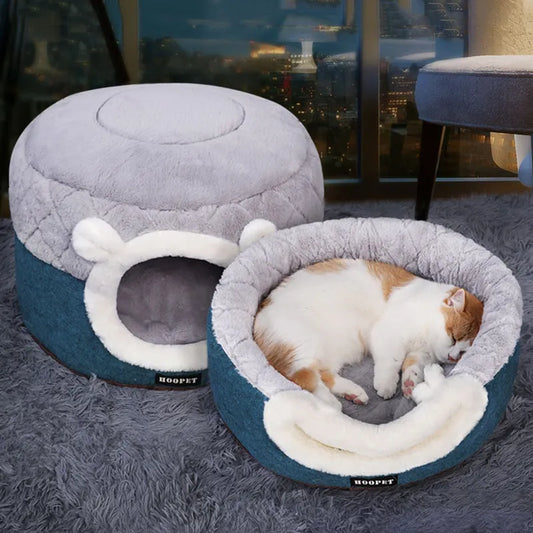 Cat Bed Condo Soft Plush Cushion