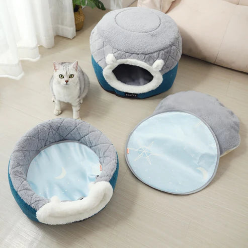 Cat Bed Condo Soft Plush Cushion